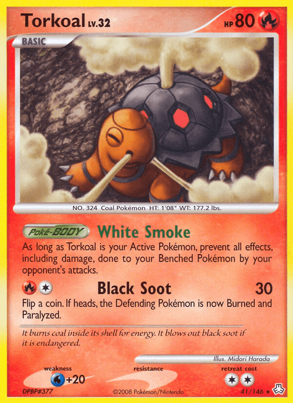 Torkoal — Legends Awakened Pokémon TCG card by Midori Harada