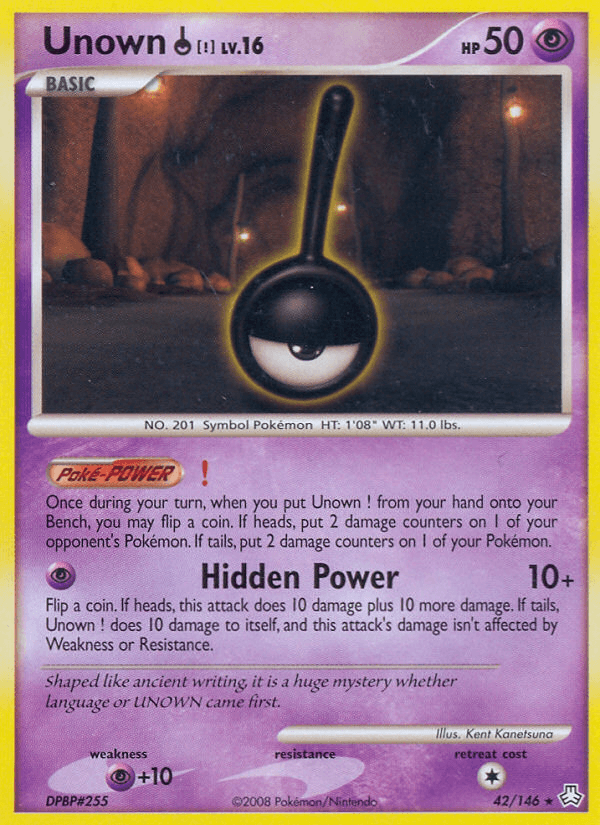 Unown (!) — Legends Awakened Pokémon TCG card by Kent Kanetsuna