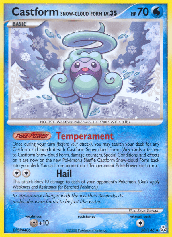 Castform Snow-Cloud Form — Legends Awakened Pokémon TCG card by Saya Tsuruta