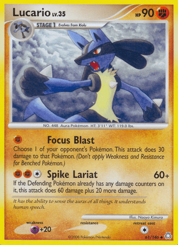 Lucario — Legends Awakened Pokémon TCG card by Naoyo Kimura