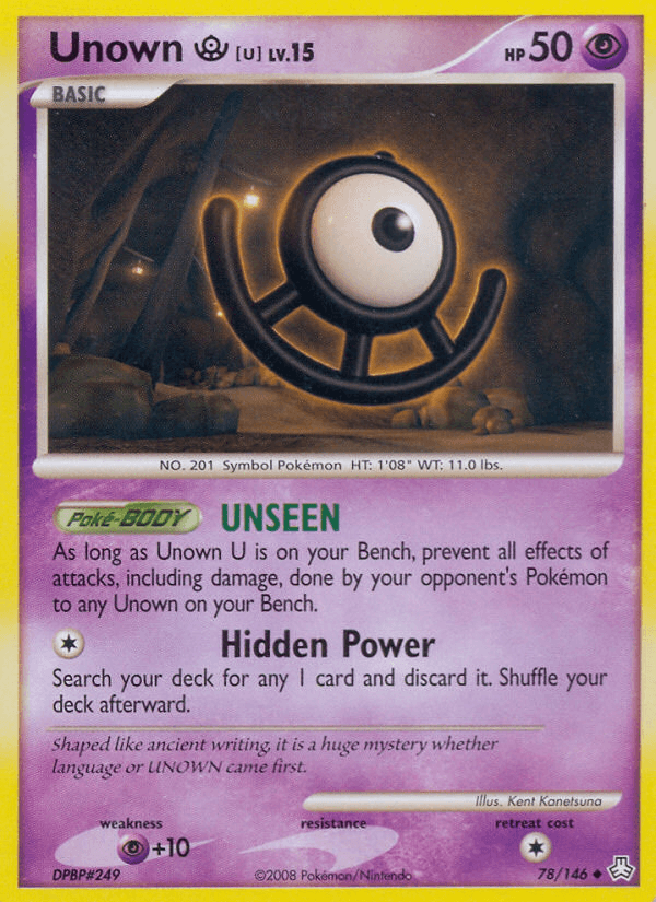 Unown [U] — Legends Awakened Pokémon TCG card by Kent Kanetsuna