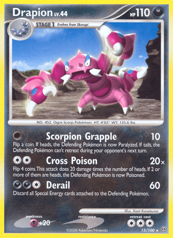 Drapion — Stormfront Pokémon TCG card by Kent Kanetsuna