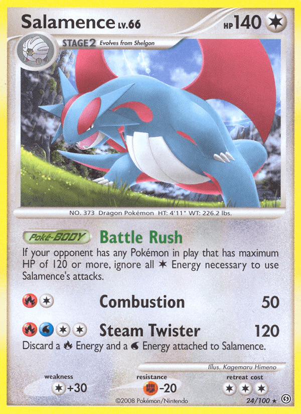 Salamence — Stormfront Pokémon TCG card by Kagemaru Himeno