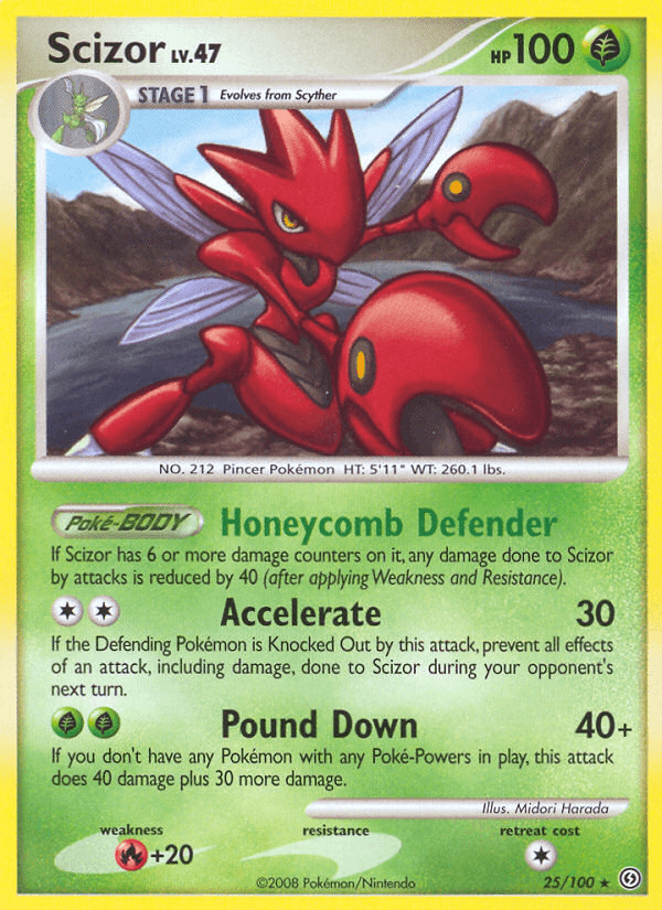 Scizor — Stormfront Pokémon TCG card by Midori Harada