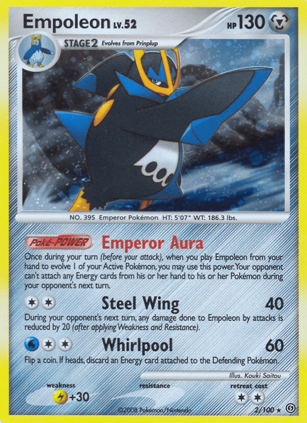 Empoleon — Stormfront Pokémon TCG card by Kouki Saitou