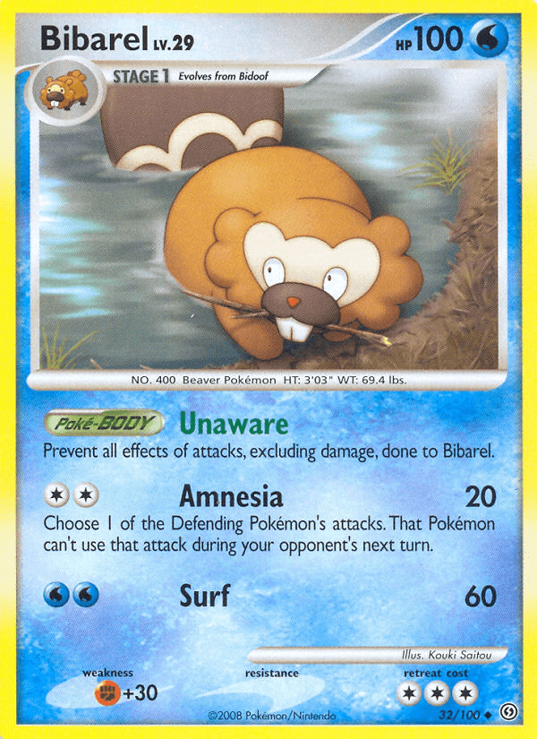 Bibarel — Stormfront Pokémon TCG card by Kouki Saitou