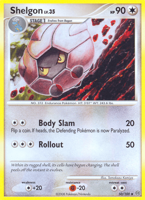 Shelgon — Stormfront Pokémon TCG card by Tomokazu Komiya