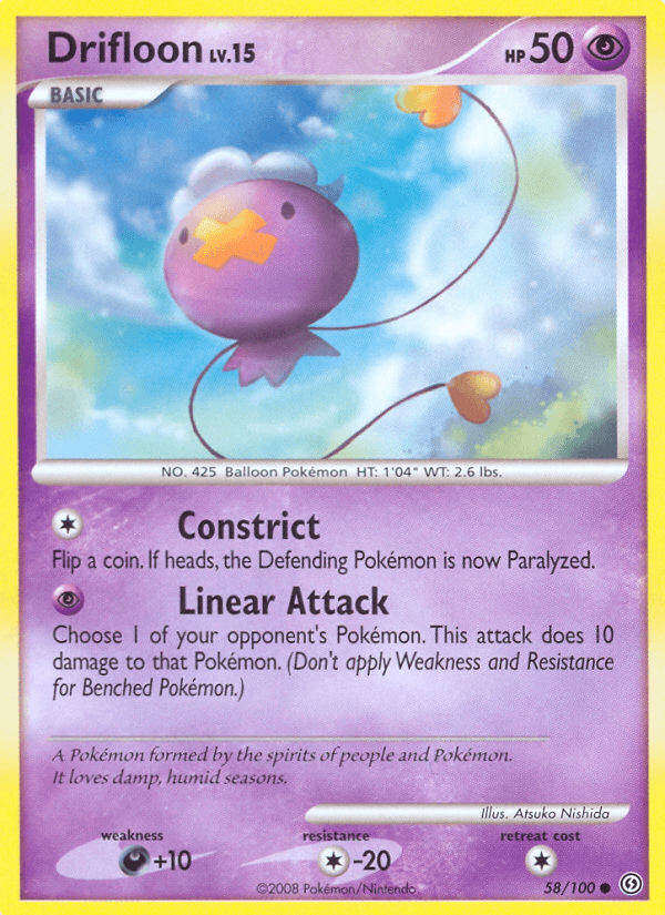 Drifloon — Stormfront Pokémon TCG card by Atsuko Nishida