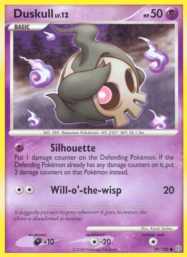 Duskull (59) — Stormfront Pokémon TCG card by Kouki Saitou