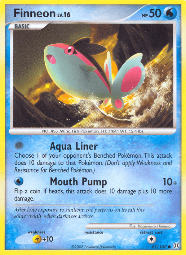Finneon — Stormfront Pokémon TCG card by Kagemaru Himeno