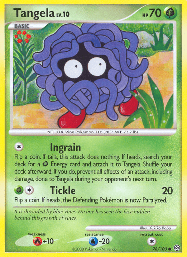Tangela — Stormfront Pokémon TCG card by Yukiko Baba