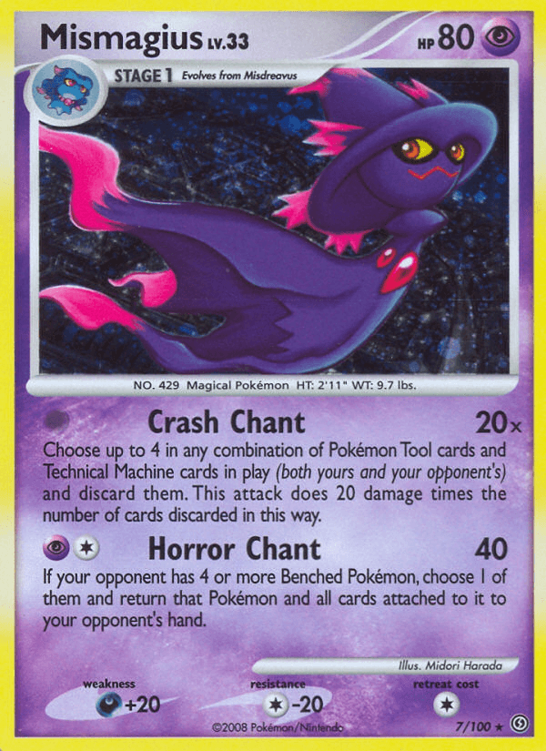 Mismagius — Stormfront Pokémon TCG card by Midori Harada