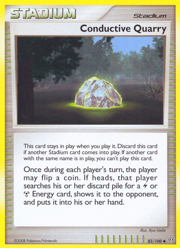 Conductive Quarry — Stormfront Pokémon TCG card by Ryo Ueda