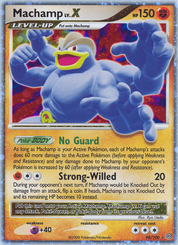 Machamp LV.X — Stormfront Pokémon TCG card by Ryo Ueda