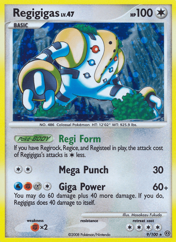 Regigigas — Stormfront Pokémon TCG card by Masakazu Fukuda