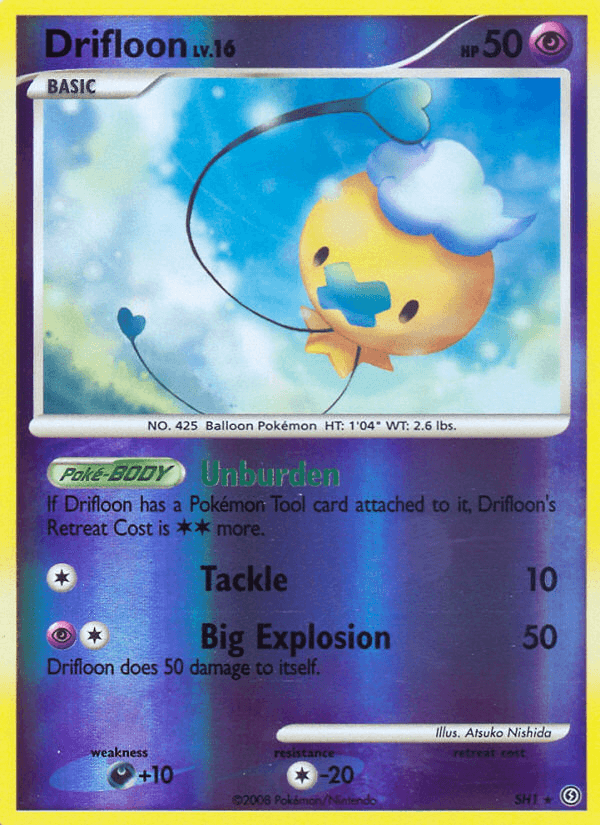 Drifloon (Shiny) — Stormfront Pokémon TCG card by Atsuko Nishida