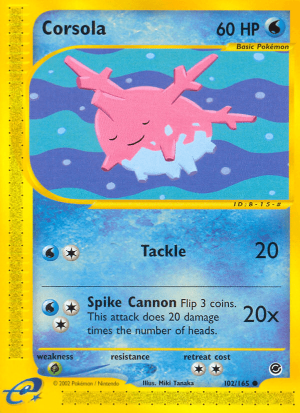 Corsola — Expedition Pokémon TCG card by Miki Tanaka