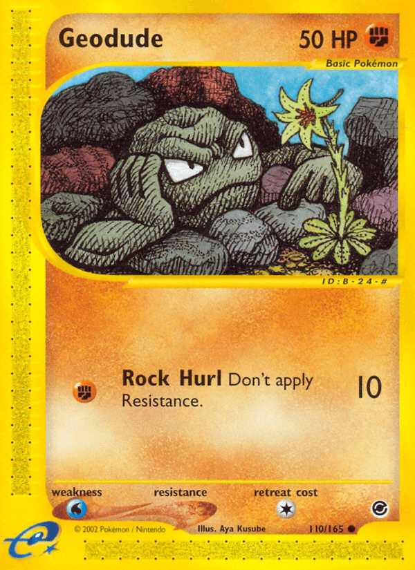 Geodude — Expedition Pokémon TCG card by Aya Kusube