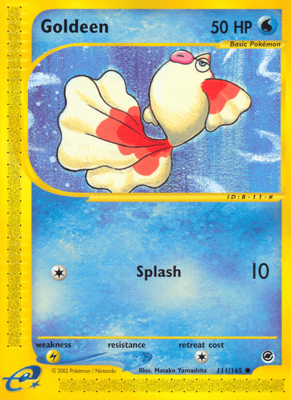Goldeen — Expedition Pokémon TCG card by Masako Yamashita