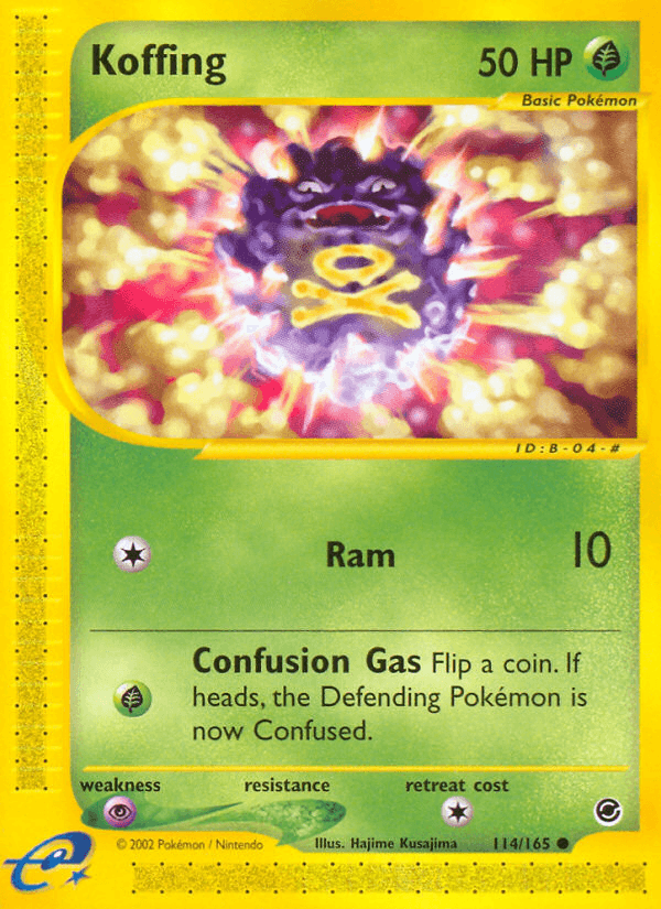 Koffing — Expedition Pokémon TCG card by Hajime Kusajima