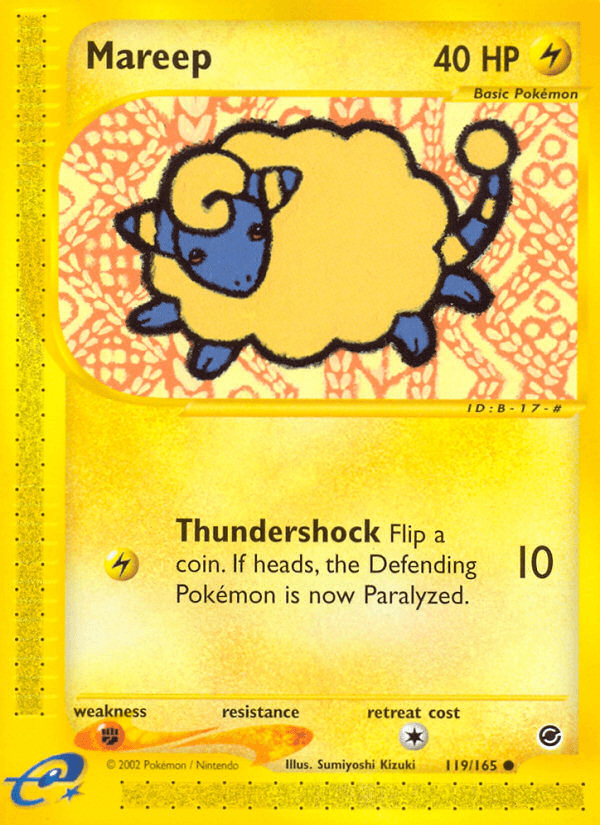 Mareep — Expedition Pokémon TCG card by Sumiyoshi Kizuki