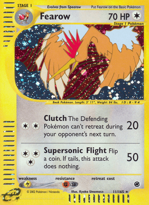 Fearow (11) — Expedition Pokémon TCG card by Kyoko Umemoto