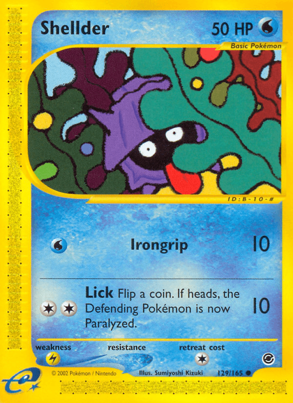 Shellder — Expedition Pokémon TCG card by Sumiyoshi Kizuki