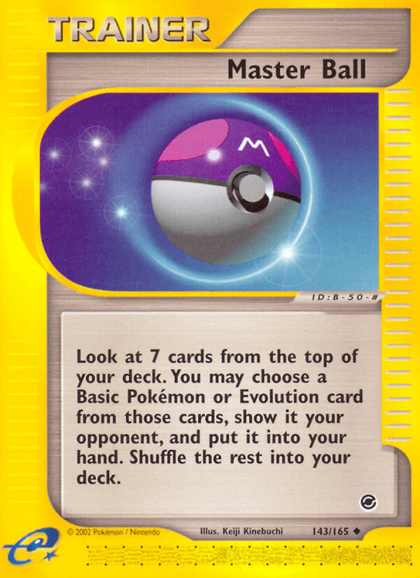 Master Ball — Expedition Pokémon TCG card by Keiji Kinebuchi