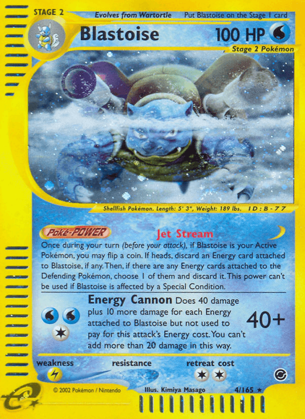 Blastoise (4) — Pokémon TCG card