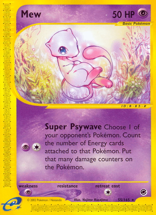 Mew (55) — Expedition Pokémon TCG card by Hajime Kusajima