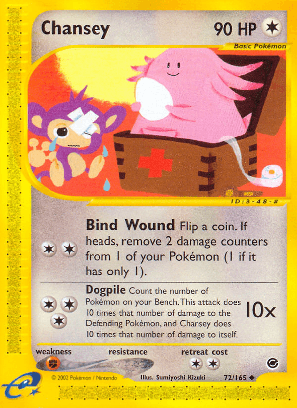 Chansey — Expedition Pokémon TCG card by Sumiyoshi Kizuki