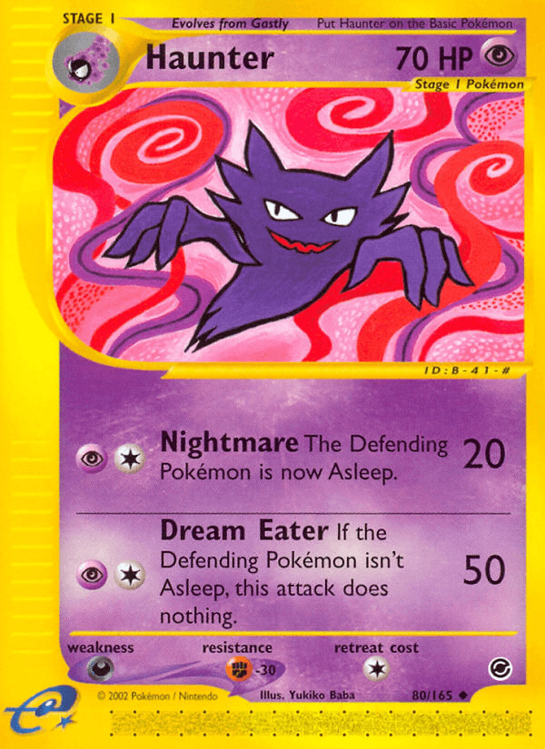 Haunter — Expedition Pokémon TCG card by Yukiko Baba