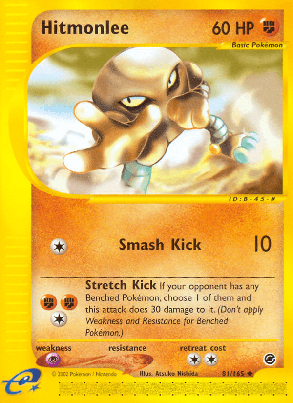 Hitmonlee — Expedition Pokémon TCG card by Atsuko Nishida