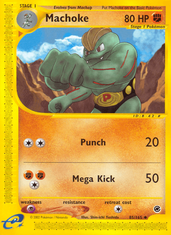 Machoke — Expedition Pokémon TCG card by Shin-ichi Yoshida