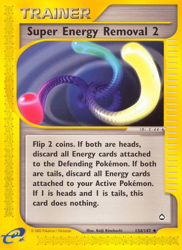 Super Energy Removal 2 — Aquapolis Pokémon TCG card by Keiji Kinebuchi