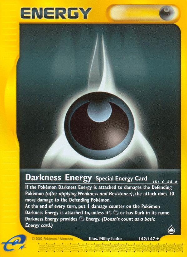 Darkness Energy — Aquapolis Pokémon TCG card by Milky Isobe