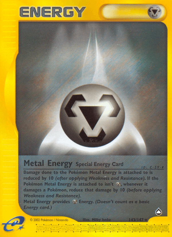Metal Energy — Aquapolis Pokémon TCG card by Milky Isobe