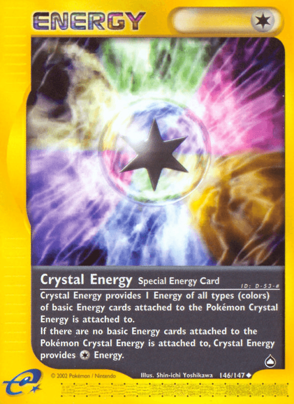 Crystal Energy — Aquapolis Pokémon TCG card by Shin-ichi Yoshikawa