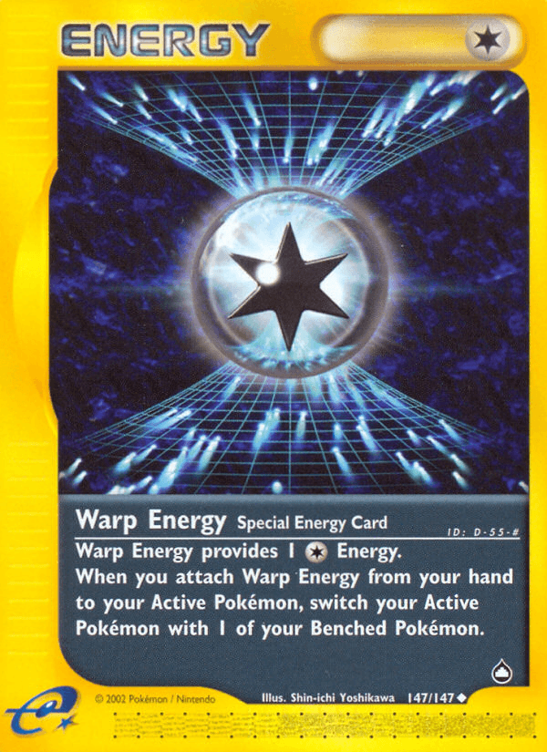 Warp Energy — Aquapolis Pokémon TCG card by Shin-ichi Yoshikawa