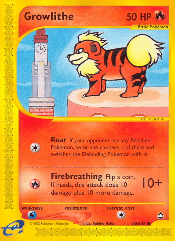 Growlithe (80) — Aquapolis