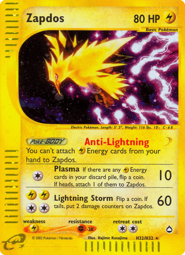 Zapdos (H32) — Aquapolis