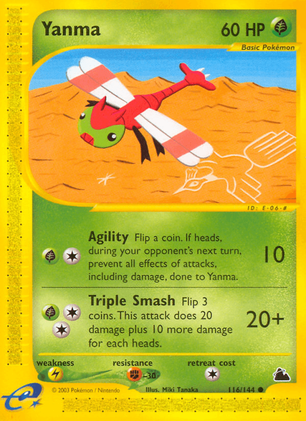 Yanma — Skyridge Pokémon TCG card by Miki Tanaka