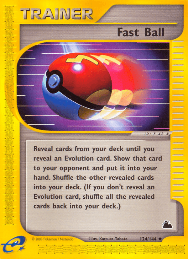 Fast Ball — Skyridge Pokémon TCG card by Katsura Tabata