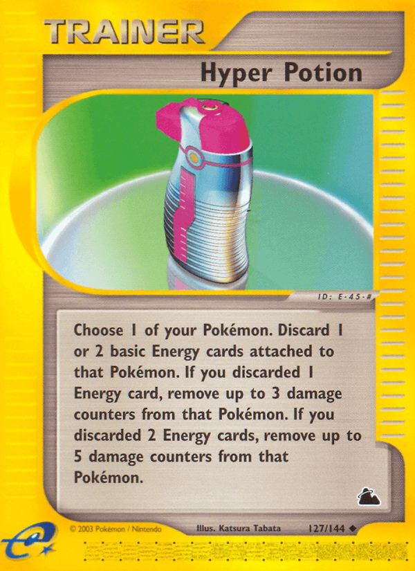 Hyper Potion — Skyridge Pokémon TCG card by Katsura Tabata