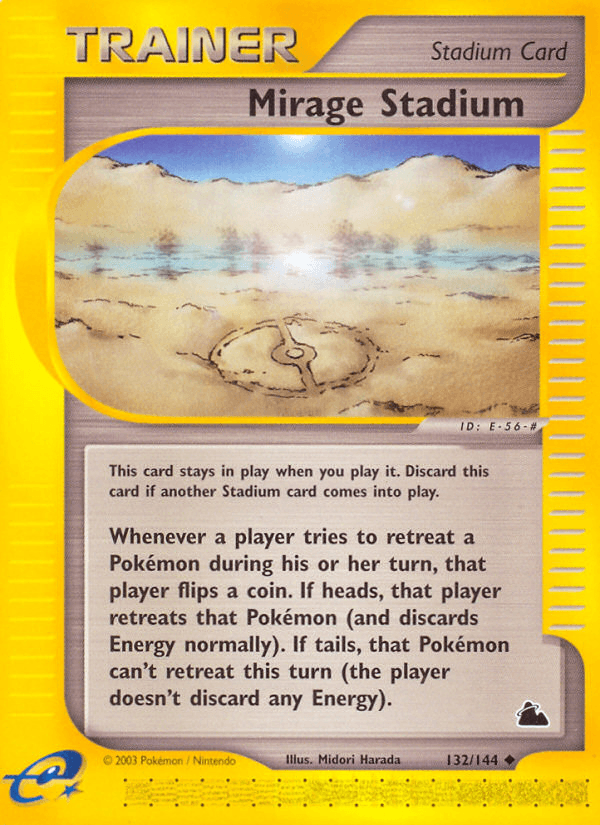 Mirage Stadium — Skyridge Pokémon TCG card by Midori Harada
