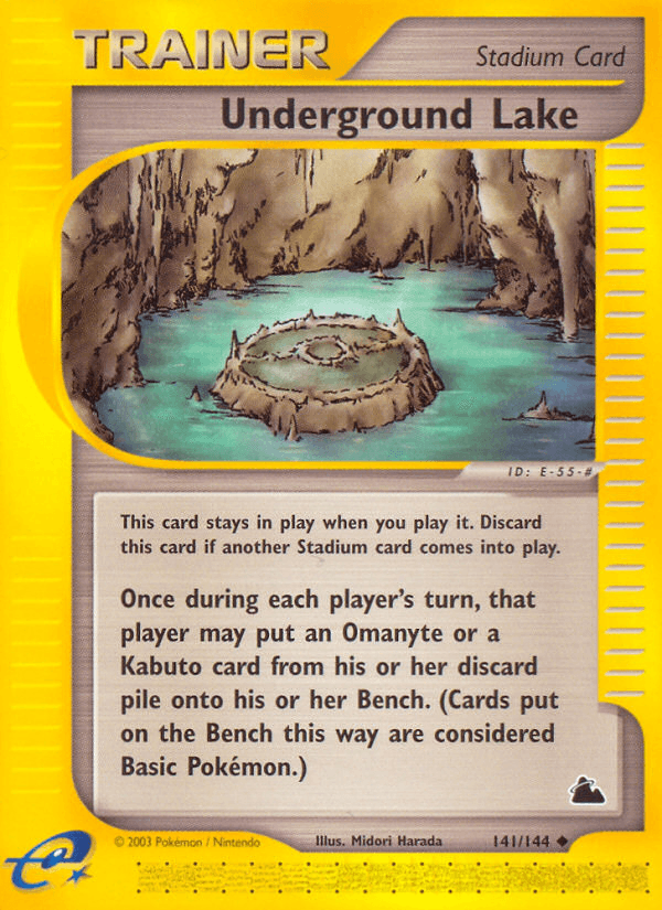 Underground Lake — Skyridge Pokémon TCG card by Midori Harada