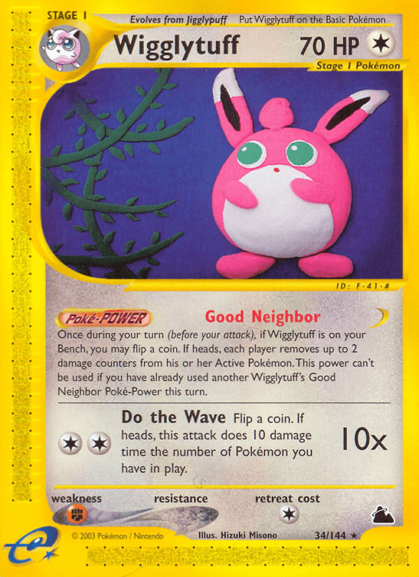 Wigglytuff — Skyridge Pokémon TCG card by Hizuki Misono