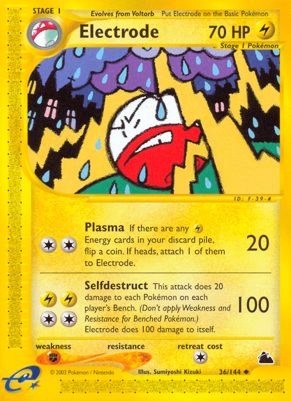Electrode — Skyridge Pokémon TCG card by Sumiyoshi Kizuki