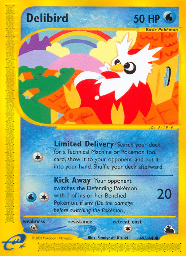 Delibird — Skyridge Pokémon TCG card by Sumiyoshi Kizuki