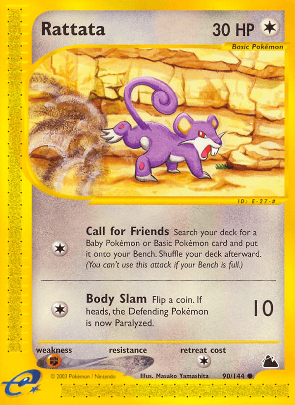 Rattata — Skyridge Pokémon TCG card by Masako Yamashita